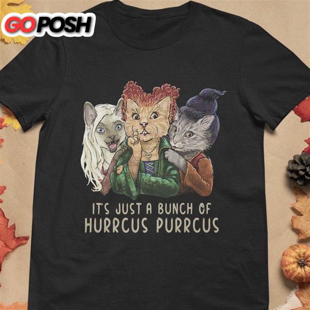 It Is A Bunch Of Hurrcus Purrcus Hocus Pocus Cats Classic T-Shirt Gift For Cats Lovers Halloween Lovers Tshirt