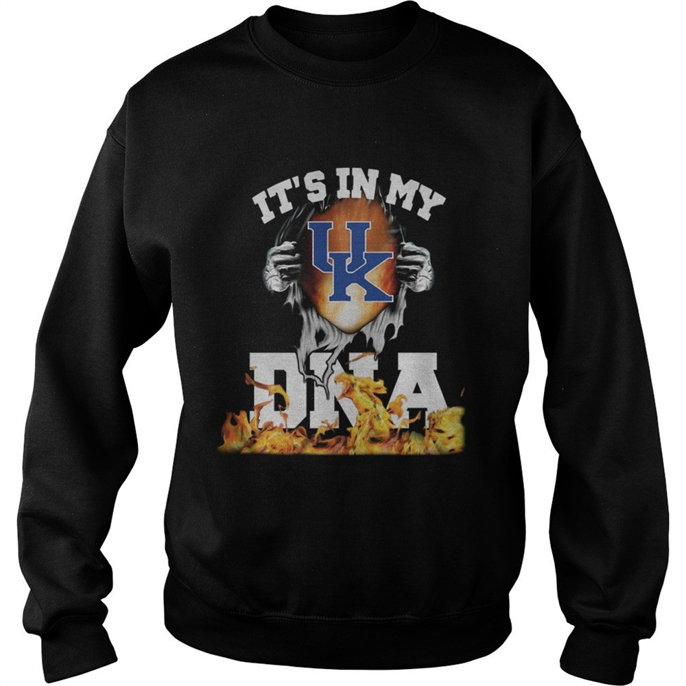 Its In My UK Kentucky Wildcats logo football DNA Fire shirt
