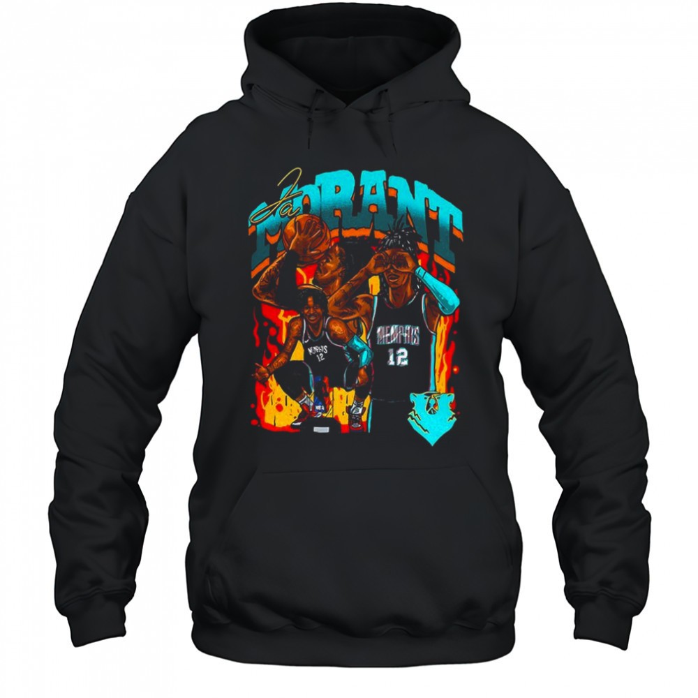 Ja Morant Memphis Grizzlies cartoon graphic shirt