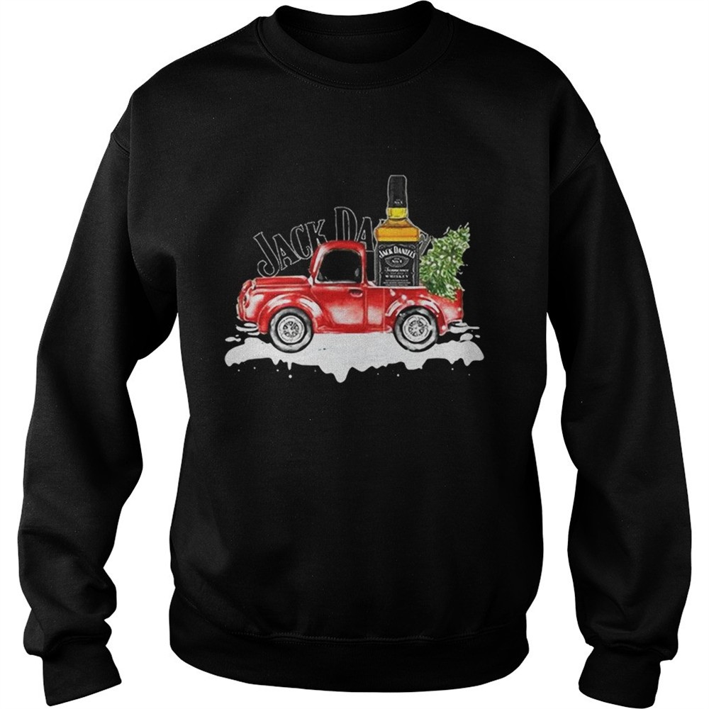 Jack Daniels Whiskey christmas truck shirt