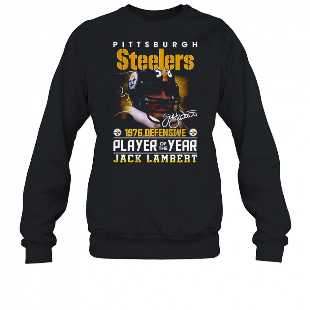 jack-lambert-pittsburgh-steelers-fooball-1976-defensive-player-of-the-year-signa-q5hw65yh Jack Lambert Pittsburgh Steelers fooball 1976 defensive player of the year signature shirt