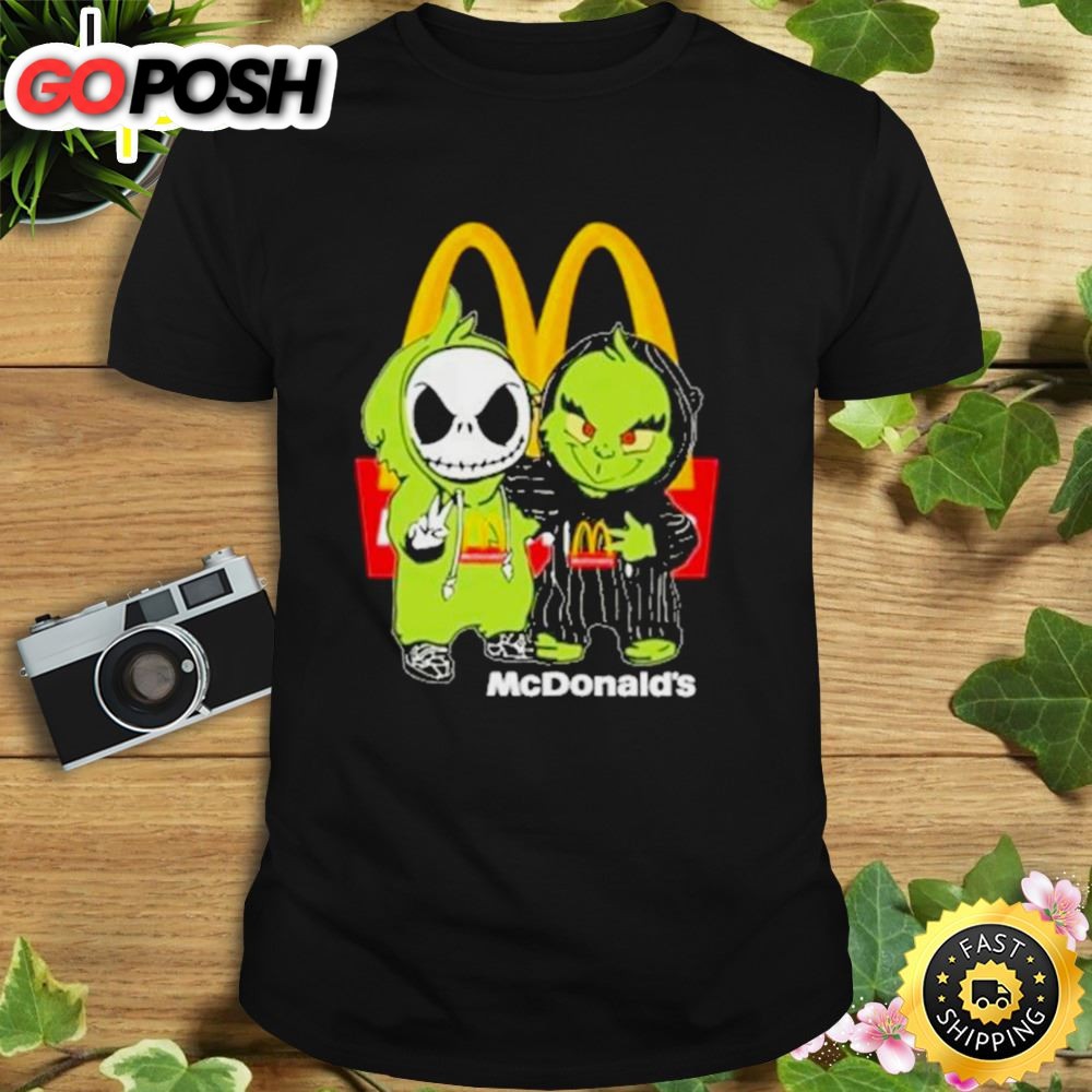 Jack Skellington And Grinch Mcdonalds Friends Shirt