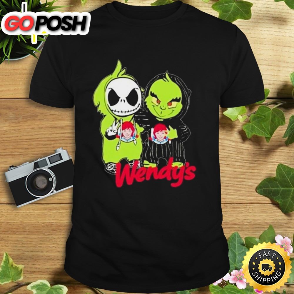Jack Skellington And Grinch Wendys Shirt