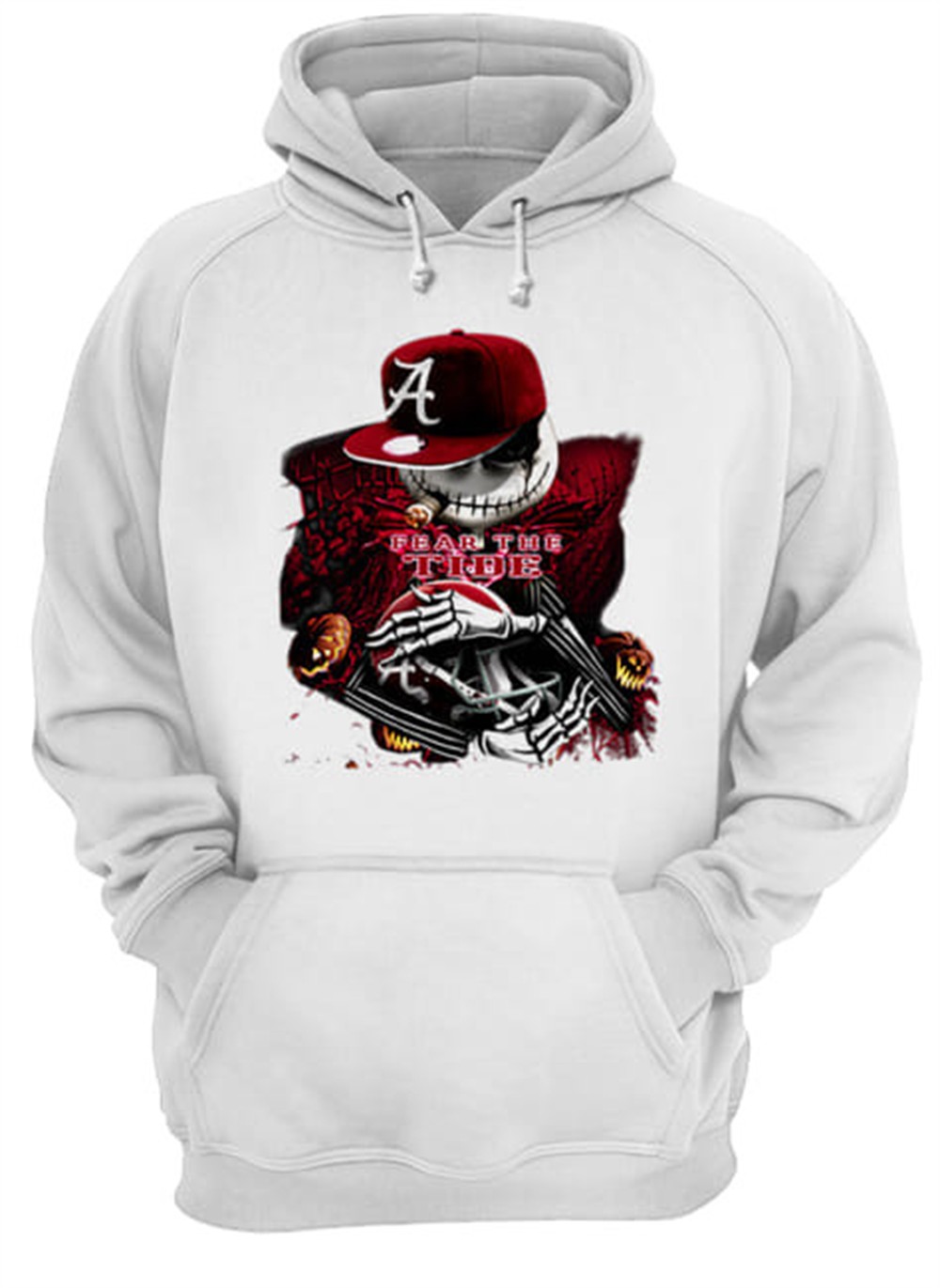 Jack Skellington Fear the Tide Alabama Crimson Tide shirt