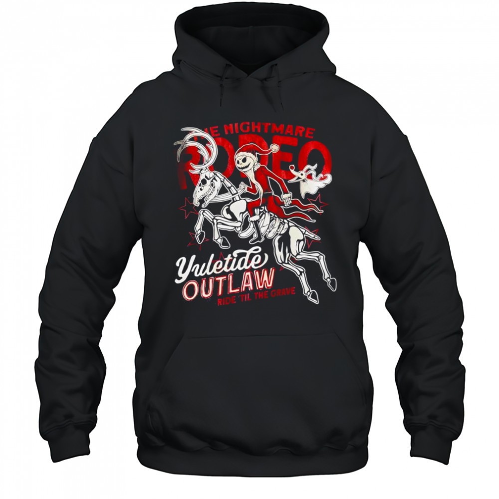 Jack Skellington the nightmare before christmas yuletide outlaw ride til the grave shirt