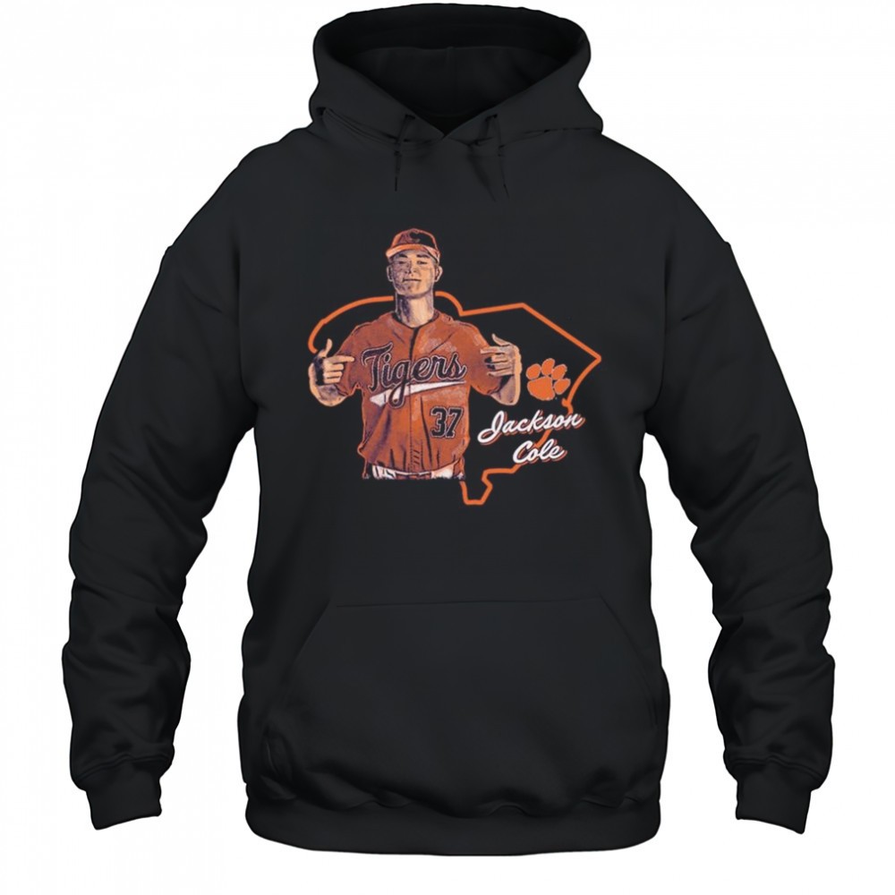 Jackson Cole Clemson Tigers Baseball State NCAA Division I 2025 t-shirt