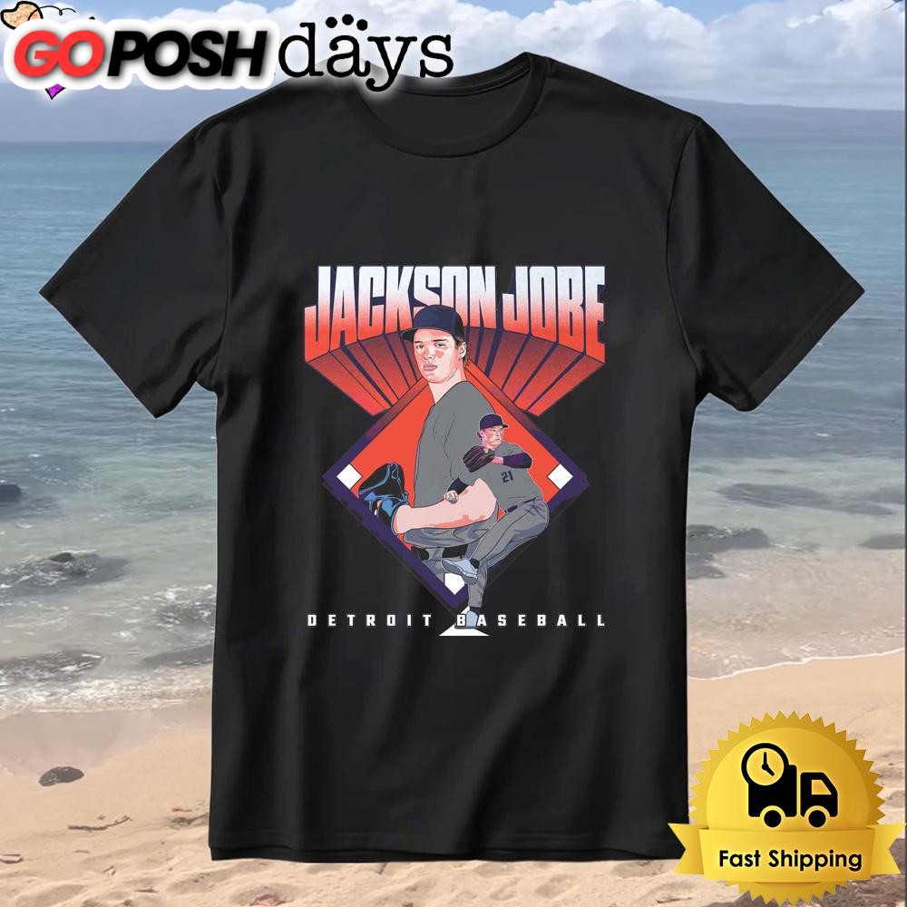Jackson Jobe Detroit Baseball Diamond T-Shirt