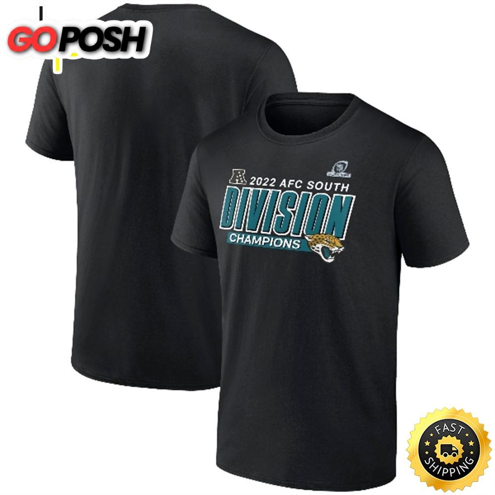 Jacksonville Jaguars Branded 2025 AFC South Division Champions Divide & Conquer Black T-shirt