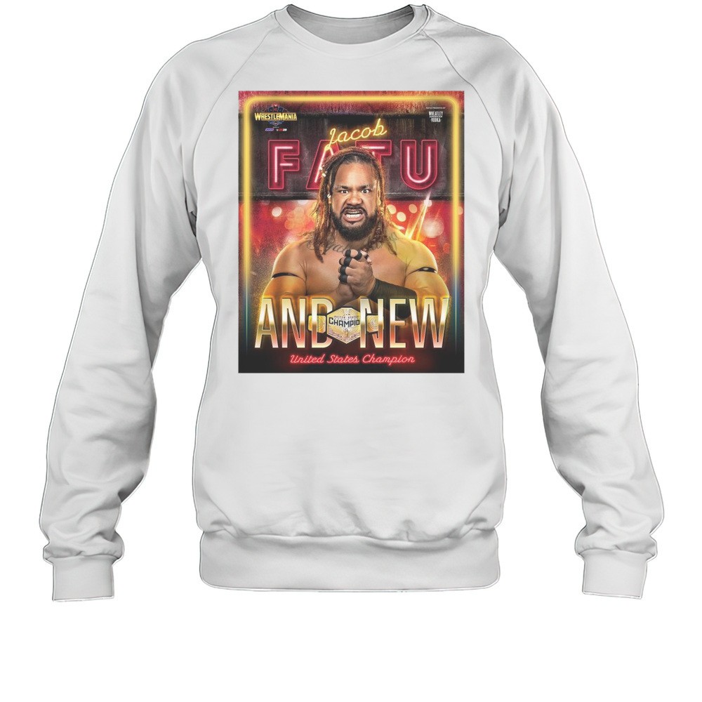 Jacob Fatu And New United Champion Wwe Wrestlemania 41 Las Vegas 2025 T-shirt