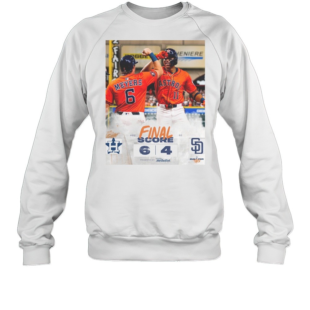 Jake Meyers And Cam Smith Houston Astros Vs San Diego Padres Final Score 6 4 Poster T-shirt