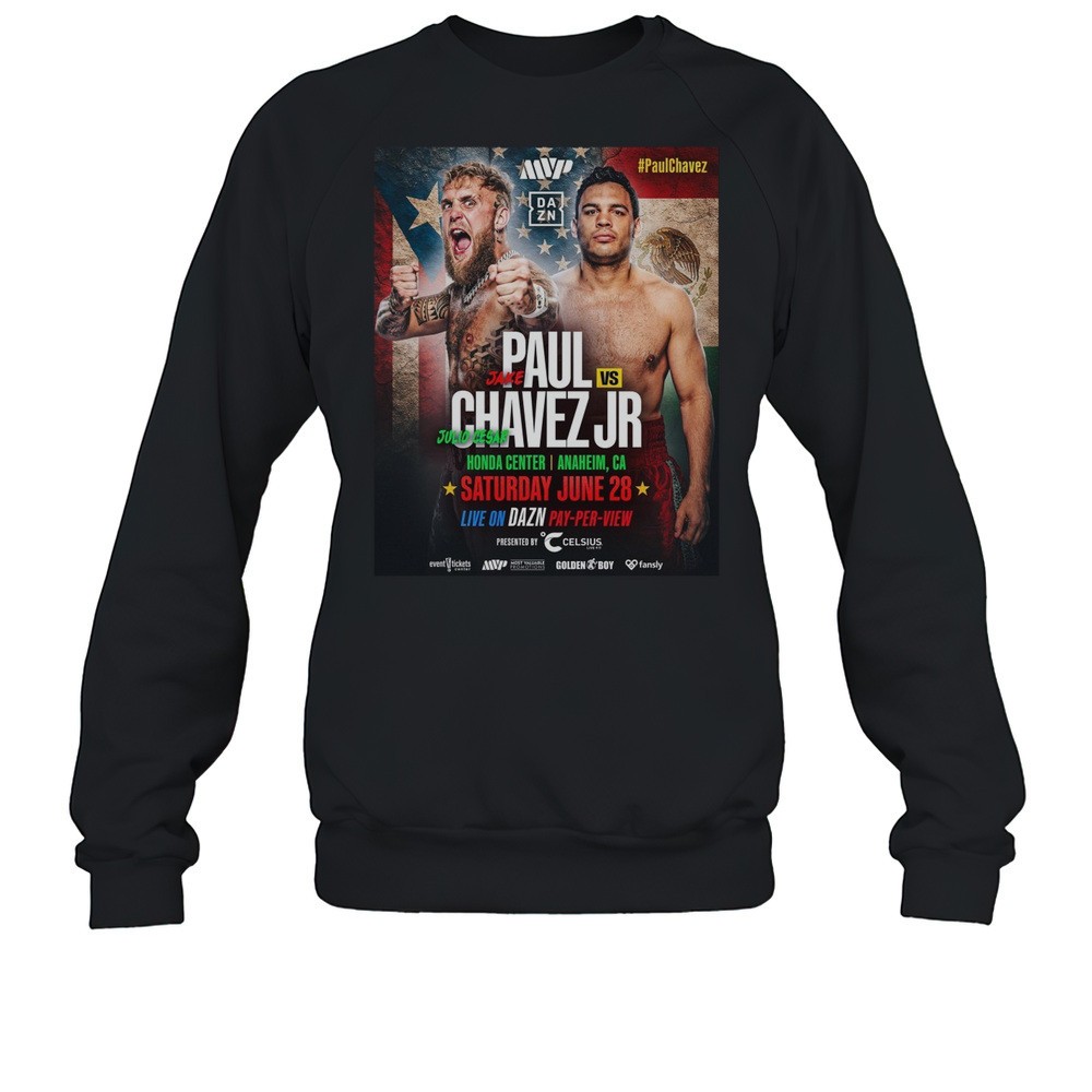Jake Paul Vs Julio Csar Chvez Jr. Honda Center Anaheim CA Saturday June 28 2025 Poster T-shirt