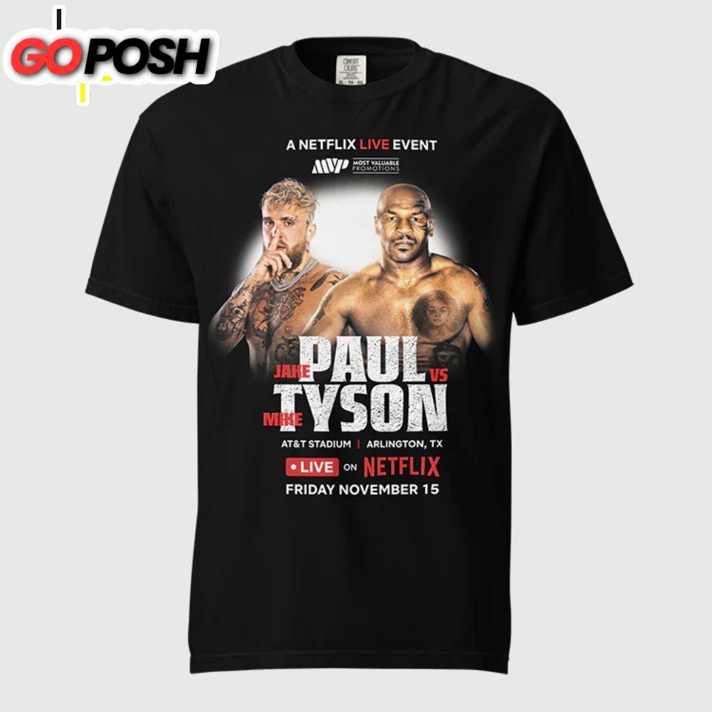 Jake Paul Vs. Mike Tyson Live Event T-Shirt
