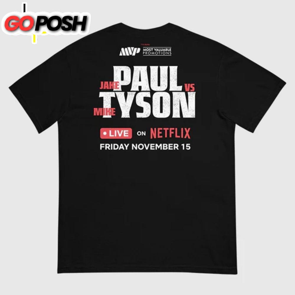 Jake Paul Vs. Mike Tyson Team Paul Comfort Colors T-Shirt 1