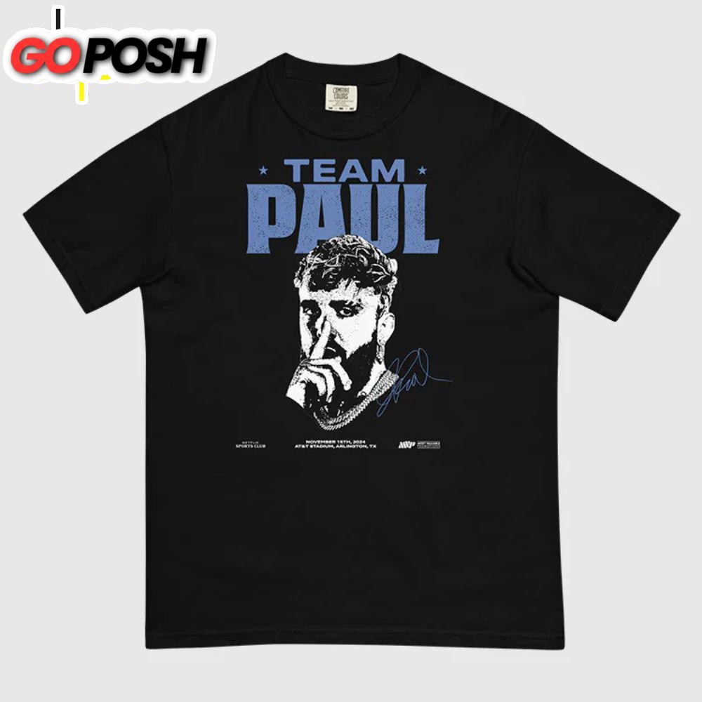 Jake Paul Vs. Mike Tyson Team Paul Comfort Colors T-Shirt