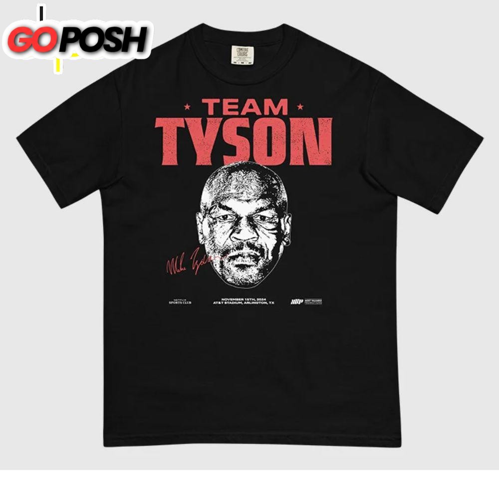 Jake Paul Vs. Mike Tyson Team Tyson Comfort Colors T-Shirt