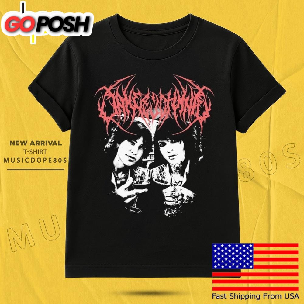 Jake Webber And Johnnie Guilbert Wine Metal T Shirt