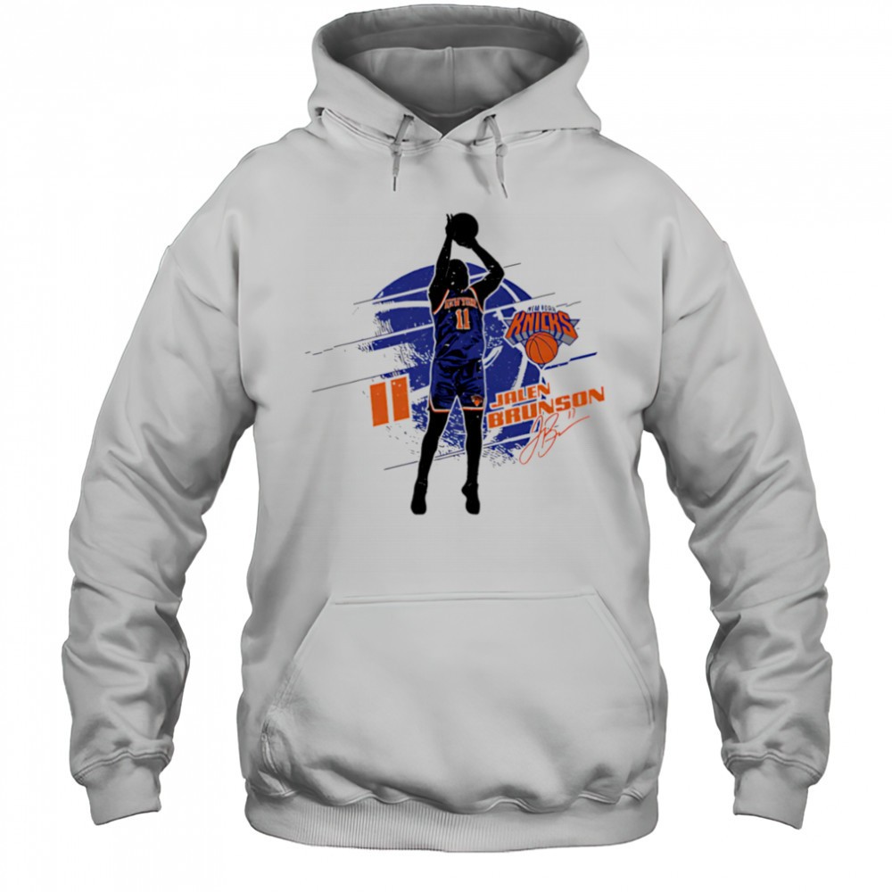 Jalen Brunson New York Knicks Silhouette shirt