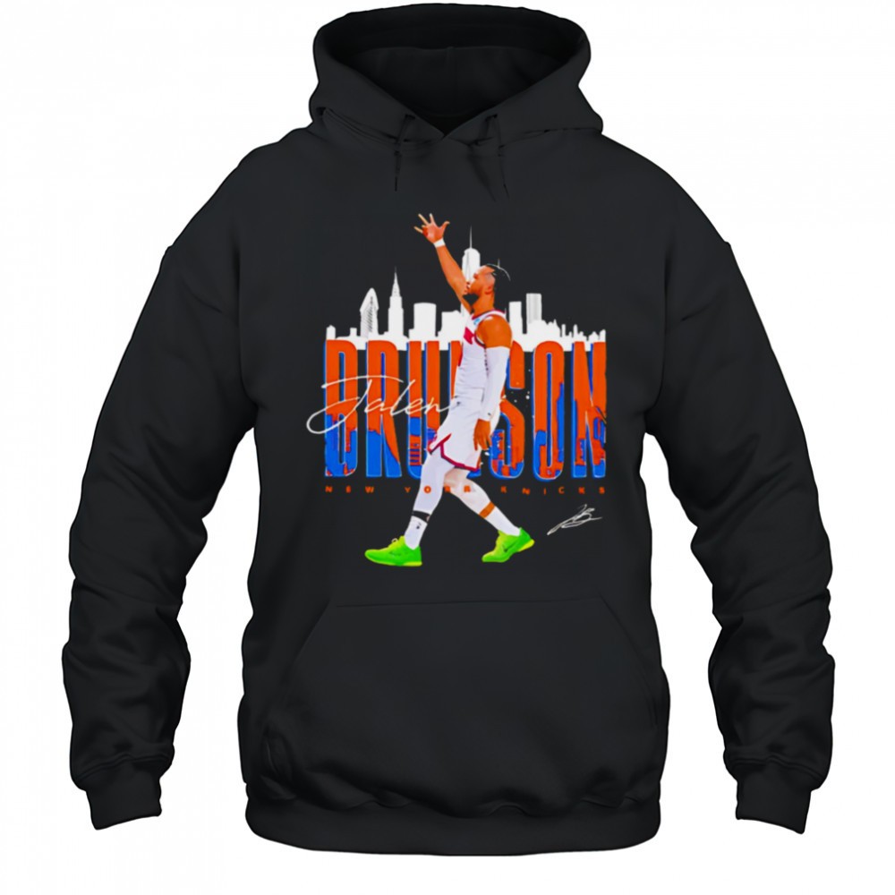 Jalen Brunson New York Knicks skyline shirt