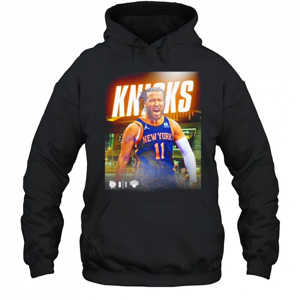 Jalen Brunson New York Knicks steal game 1 in Boston Celtics shirt