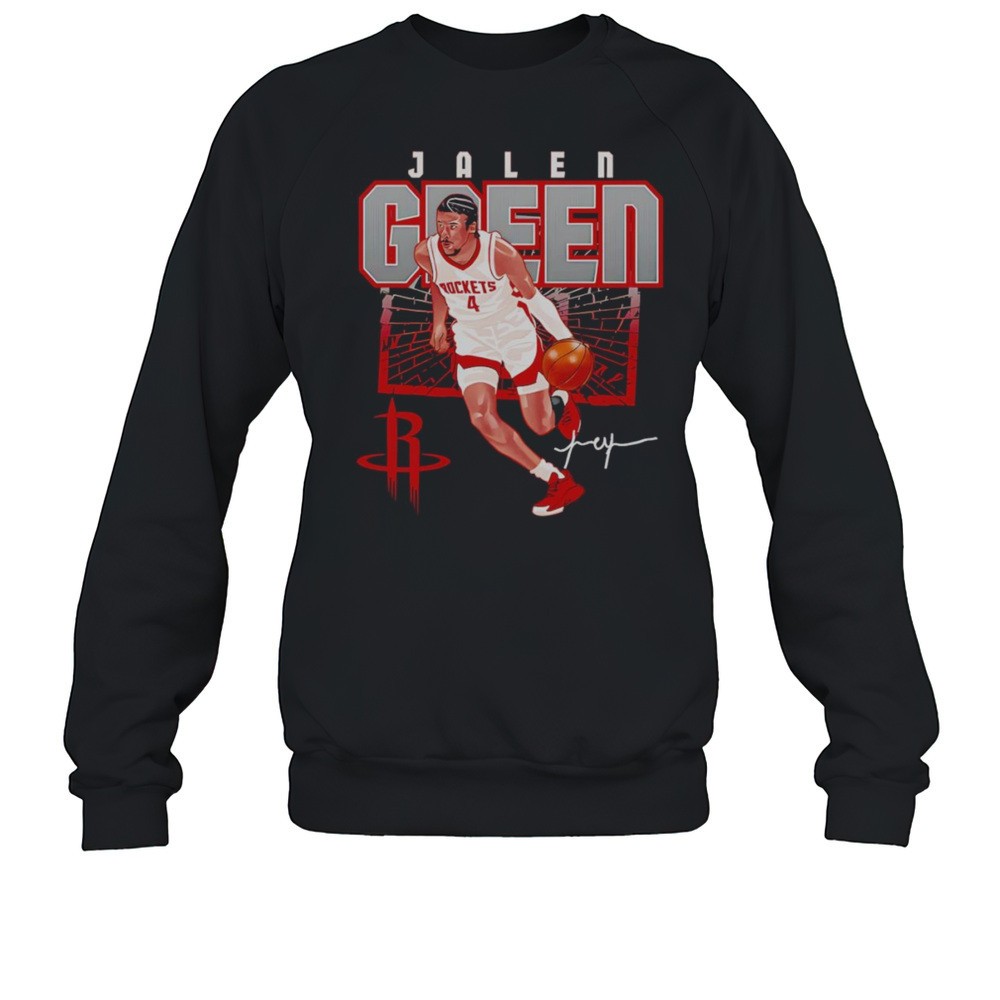Jalen Green Houston Rockets Shattered Shirt