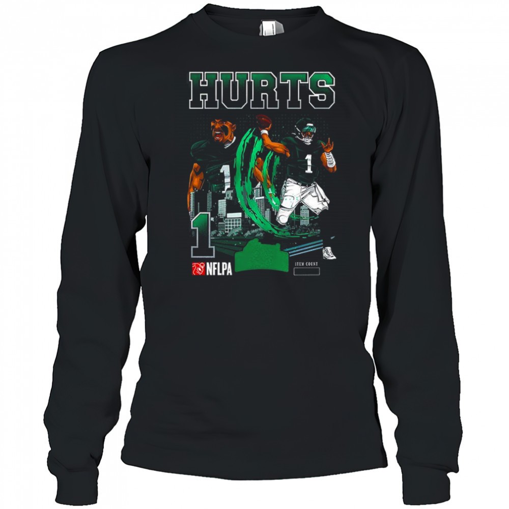 jalen-hurt-philadelphia-eagles-football-number-1-skyline-shirt-utka9tpi Jalen Hurt Philadelphia Eagles football number 1 skyline shirt