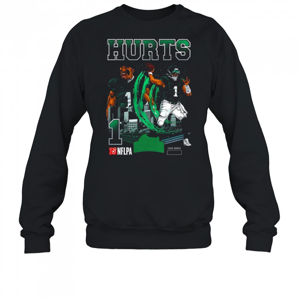 jalen-hurt-philadelphia-eagles-football-number-1-skyline-shirt-utka9tpi Jalen Hurt Philadelphia Eagles football number 1 skyline shirt