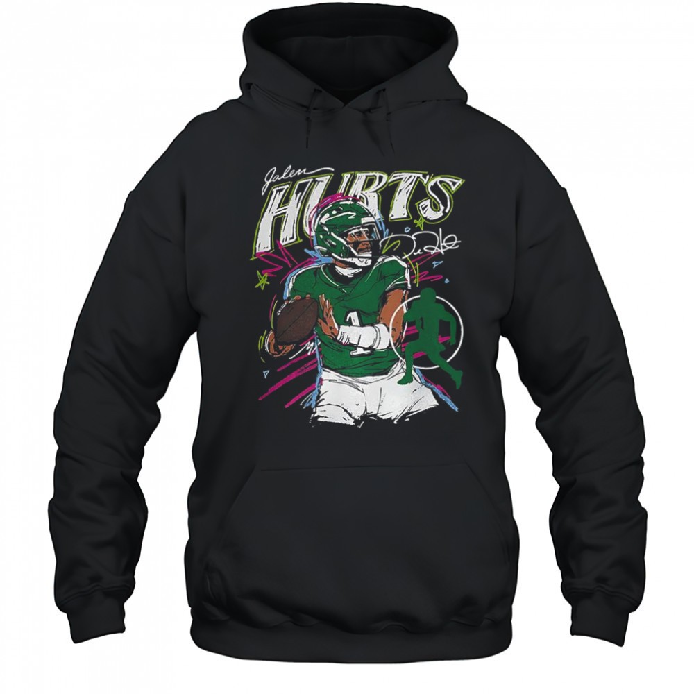 Jalen Hurts Philadelphia Eagles football sribble signture shirt