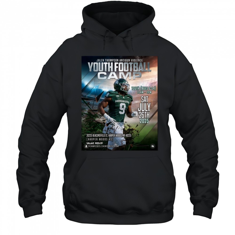 Jalen Thompson Anti Gun VIolence Youth Football Camp Sat July 26Th 2025 Poster Shirt