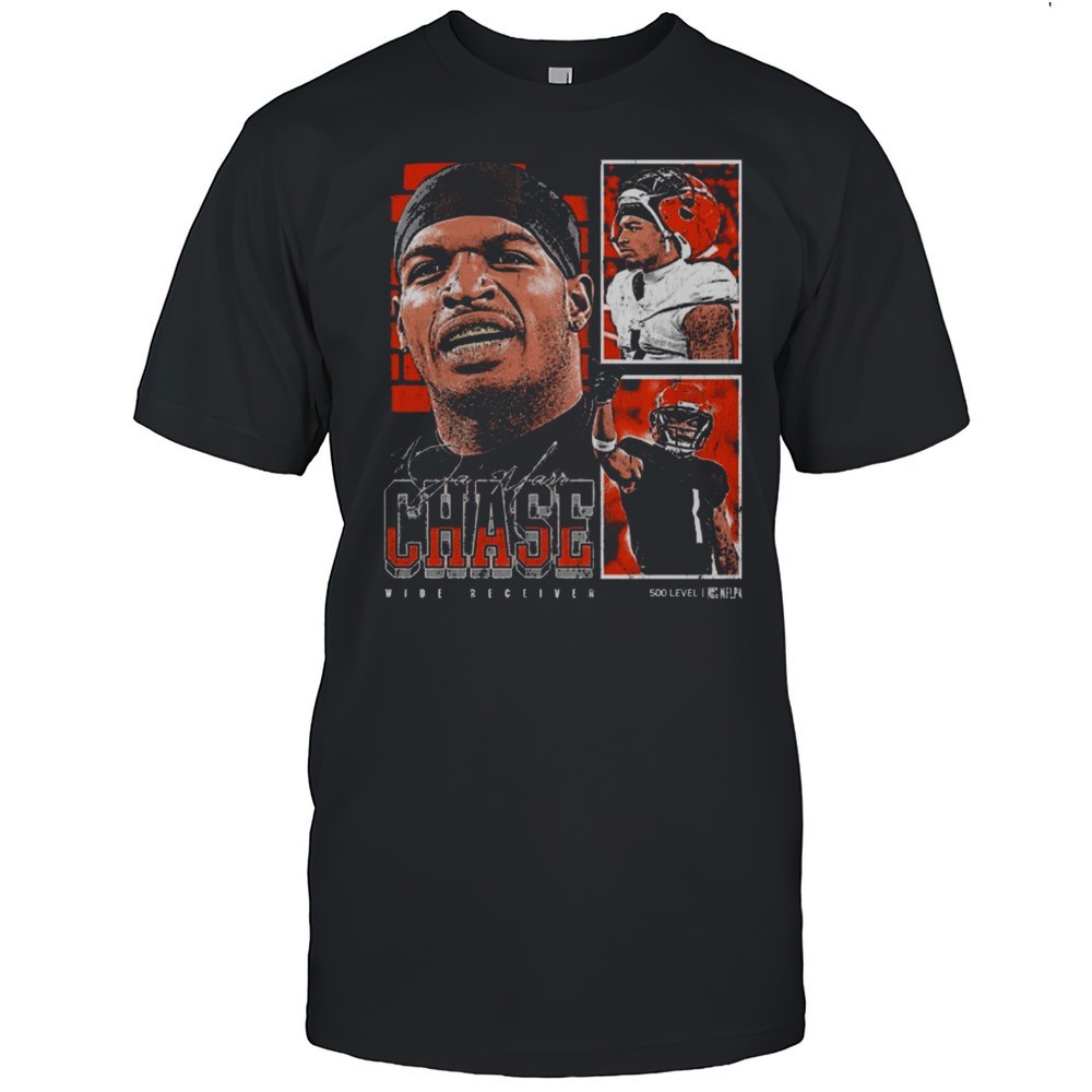 jamarr-chase-wide-receiver-cincinnati-bengals-nfl-vintage-profile-signature-2025-1il3ss24 JaMarr Chase Wide Receiver Cincinnati Bengals NFL Vintage Profile Signature 2025 T-shirt