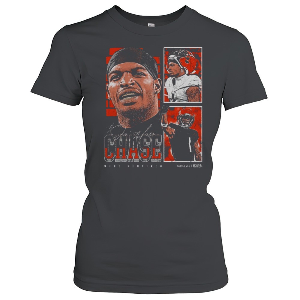 jamarr-chase-wide-receiver-cincinnati-bengals-nfl-vintage-profile-signature-2025-1il3ss24 JaMarr Chase Wide Receiver Cincinnati Bengals NFL Vintage Profile Signature 2025 T-shirt