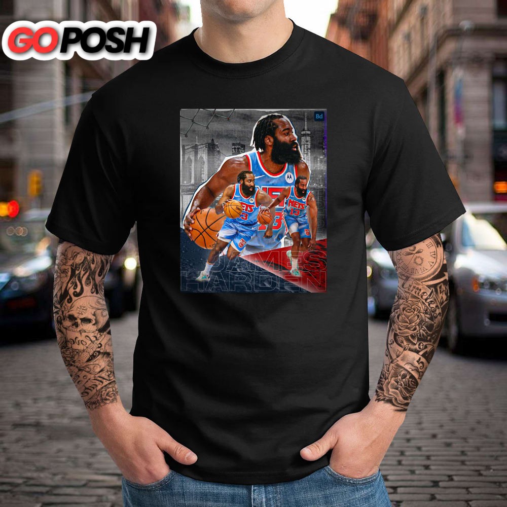 James Harden Nets 13 NBA history T-shirt