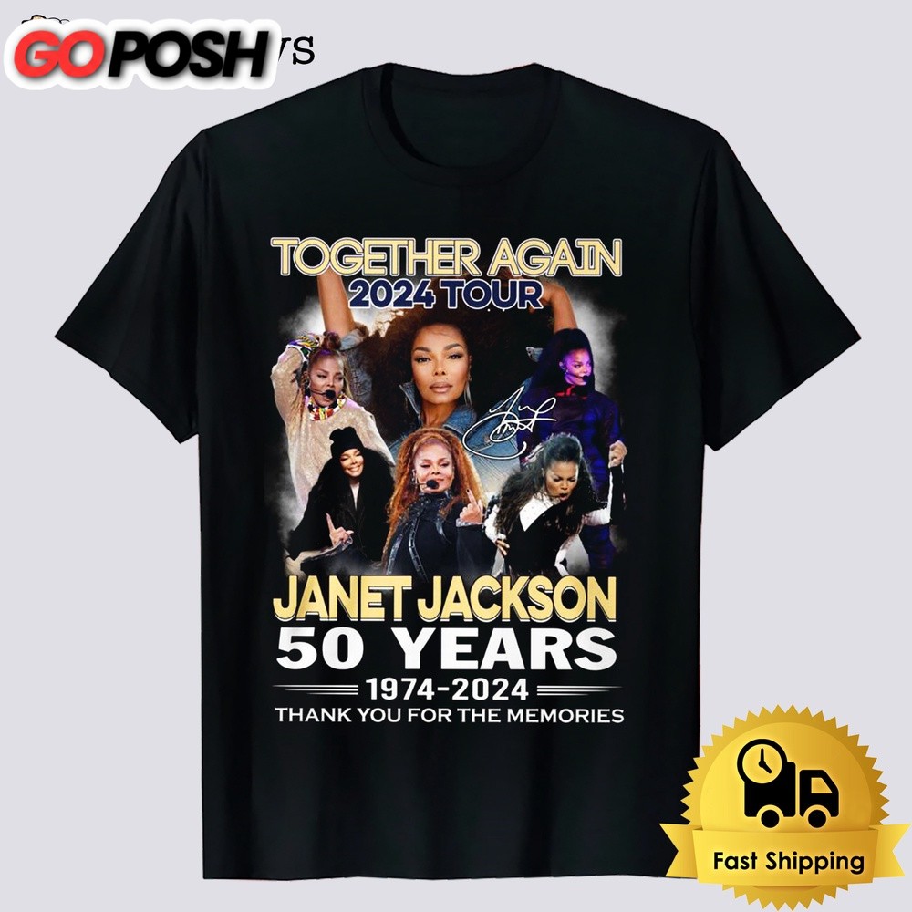 Janet Jackson Together Again 2024 Tour T-Shirt