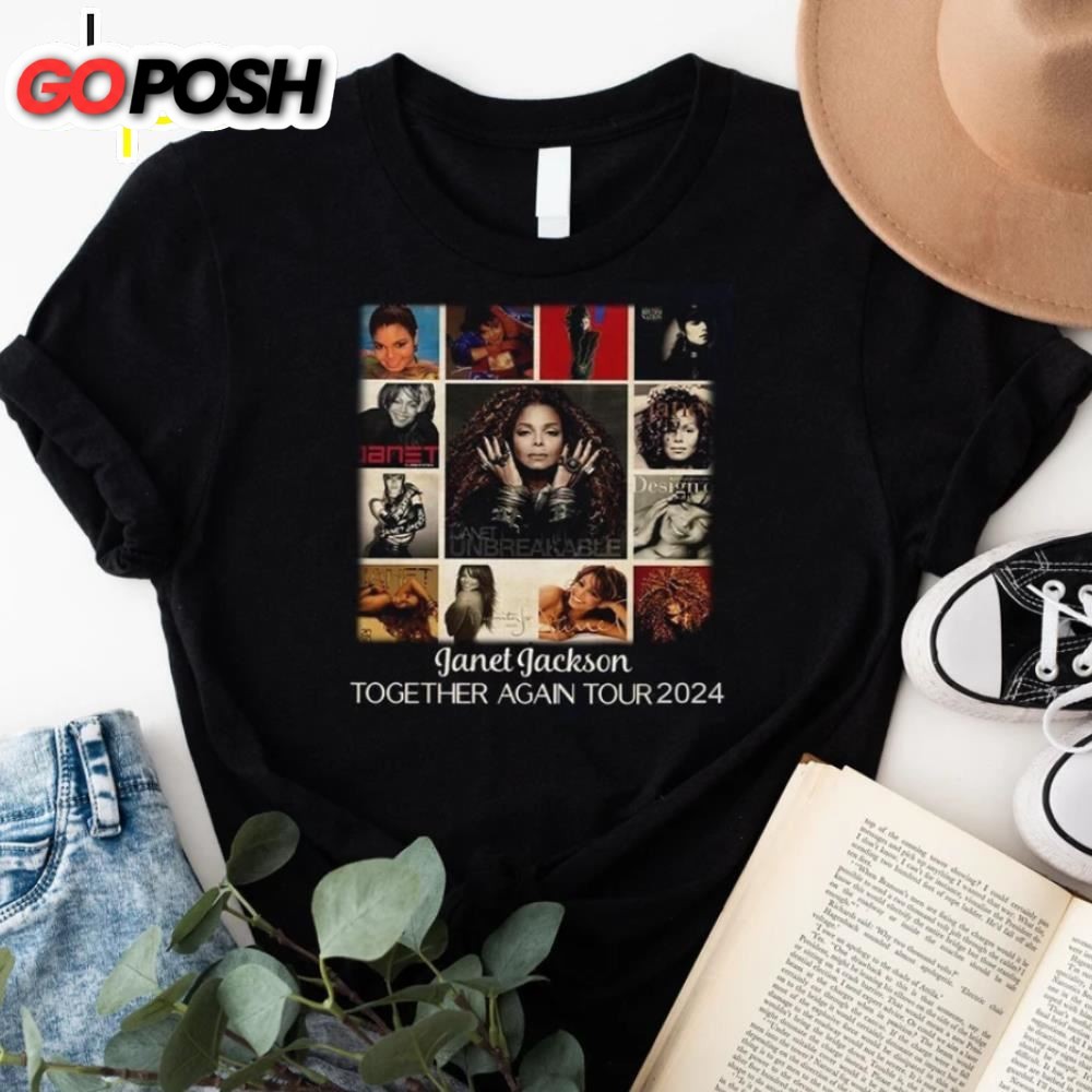 Janet Jackson Together Again 2025 Tour T-shirt