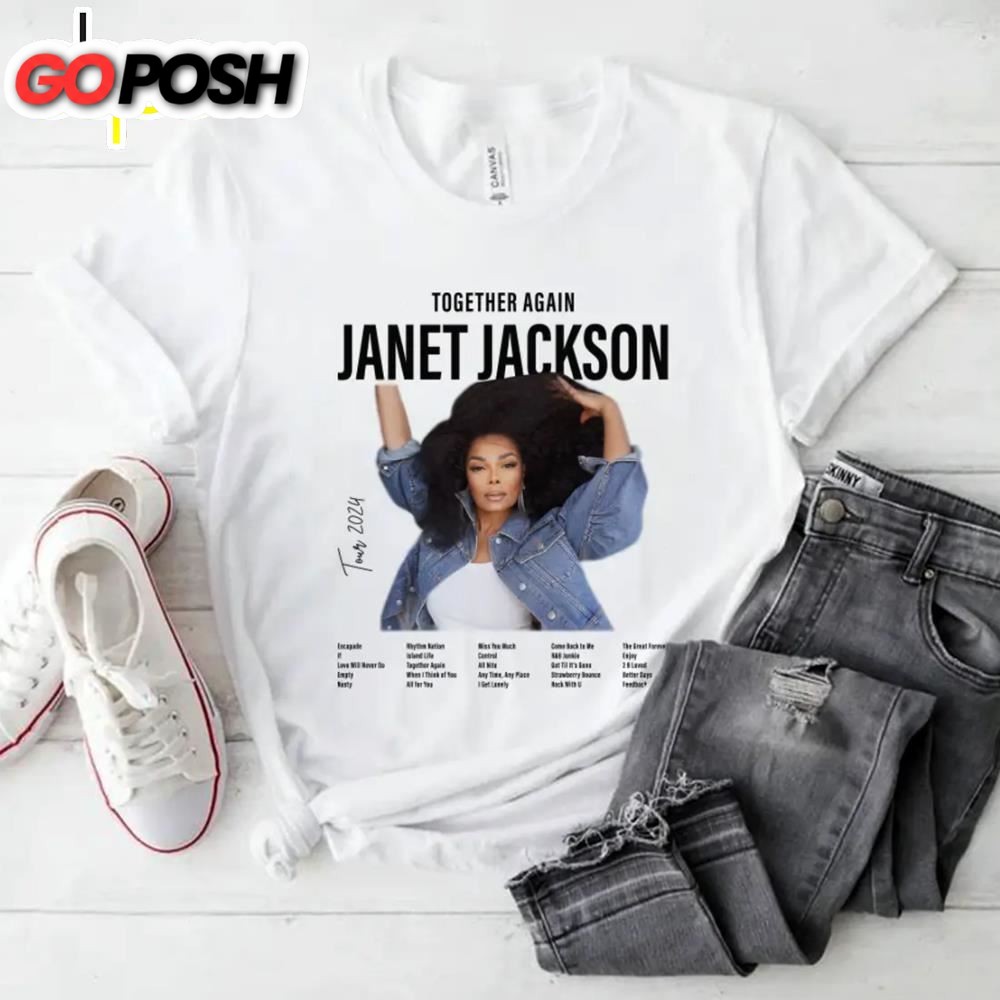 Janet Jackson Together Again Tour 2025 T-shirt