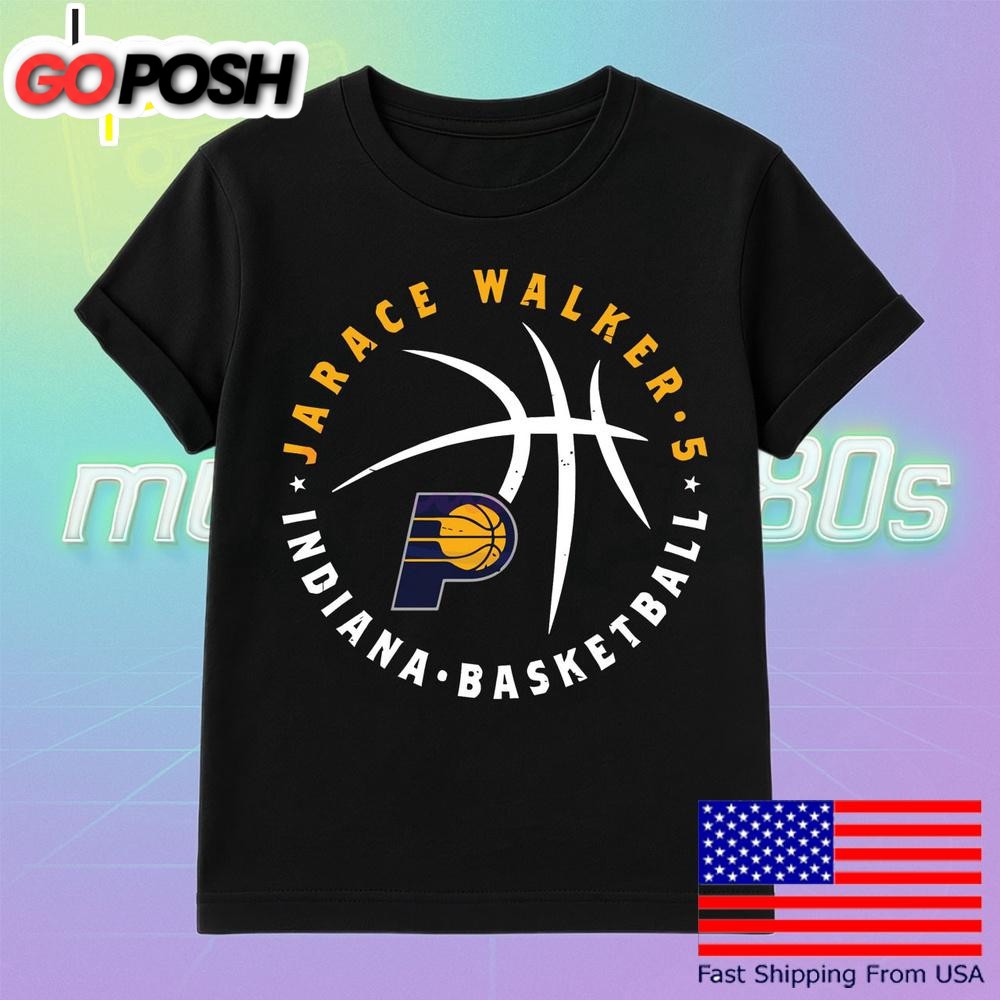 Jarace Walker Indiana Pacers Basketball Player Ball T Shirt