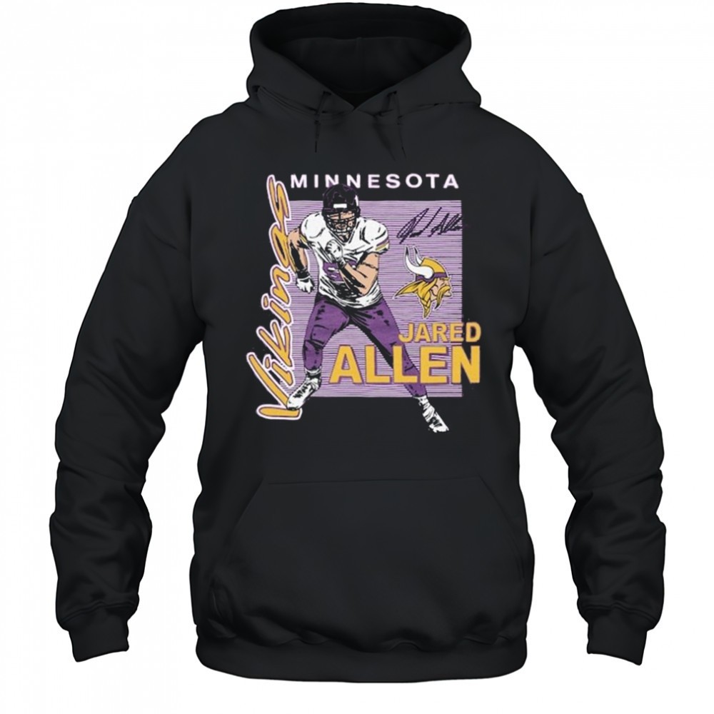 Jared Allen Minnesota Vikings HOF Player Graphic Tri-Blend 2025 Shirt