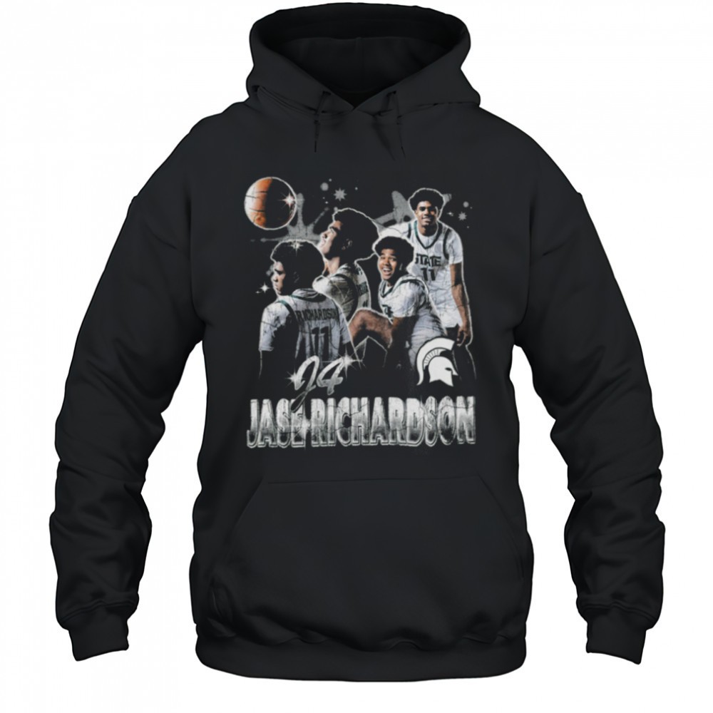 Jase Richardson #04 Michigan State Spartans Basketball T Shirt