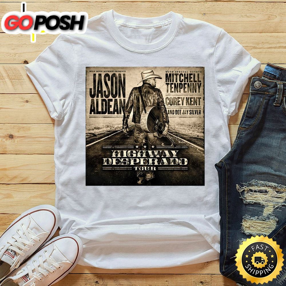Jason Aldean Announces Highway Desperado Tour 202 Unisex T-Shirt