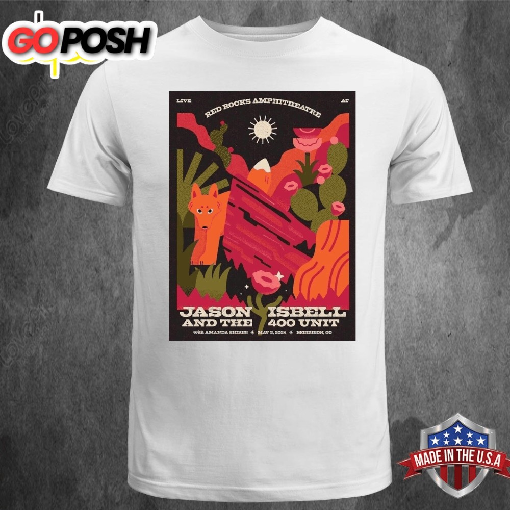 Jason Isbell And The 400 Unit Live In Morrison, CO On May 3, 2025 T-shirt