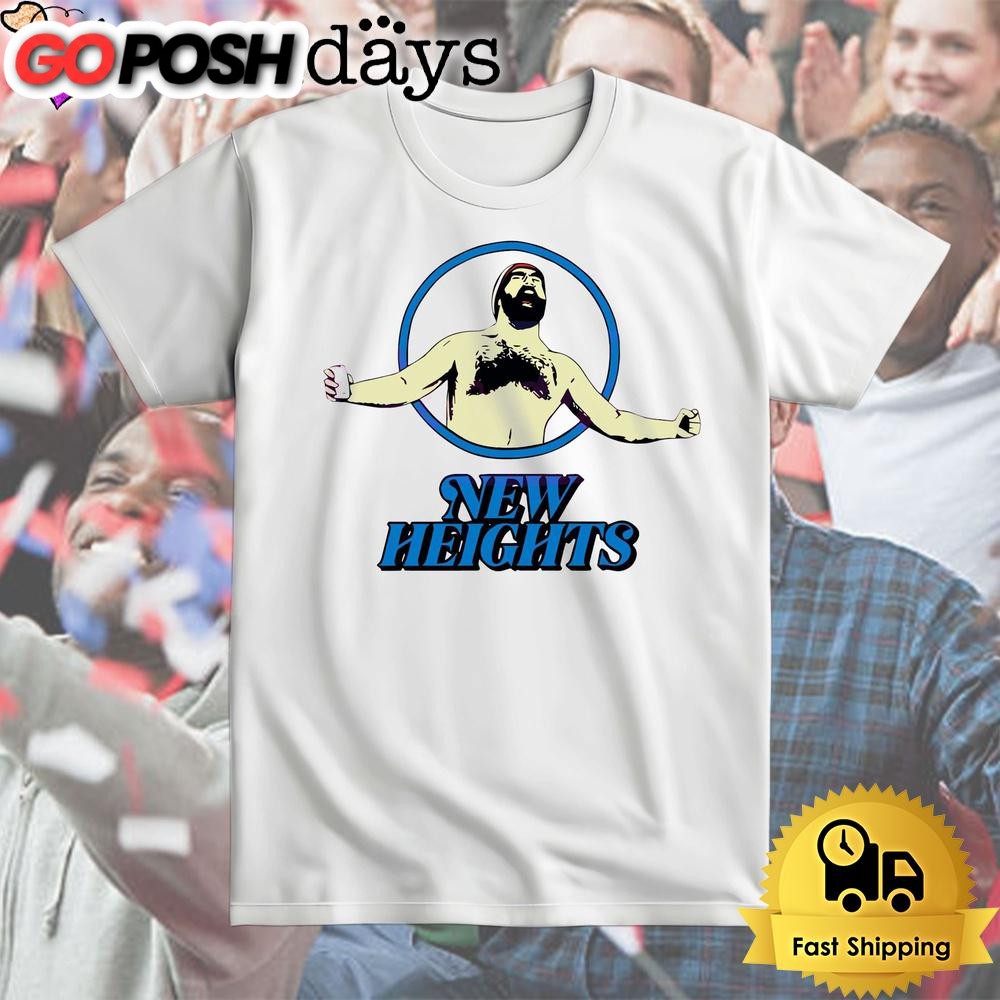 Jason Kelce Shirtless New Heights T Shirt