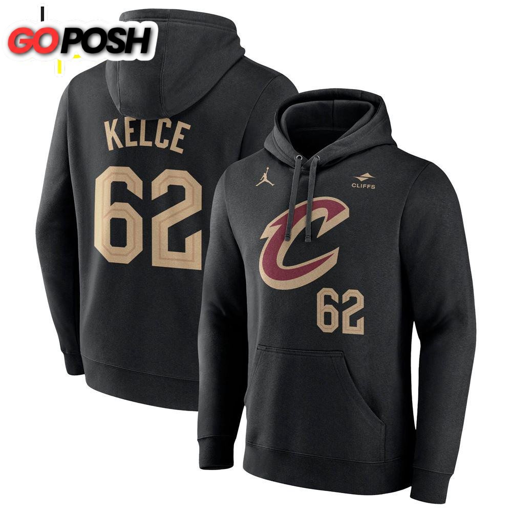 Jason Kelce Vs Travis Kelce Cleveland Cavaliers Hoodie Black