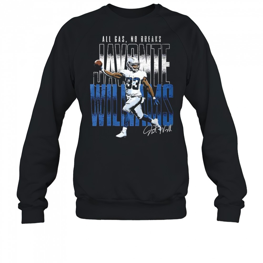 javonte-williams-dallas-all-gas-no-breaks-shirt-ykxi2vxd Javonte Williams Dallas all gas no breaks shirt