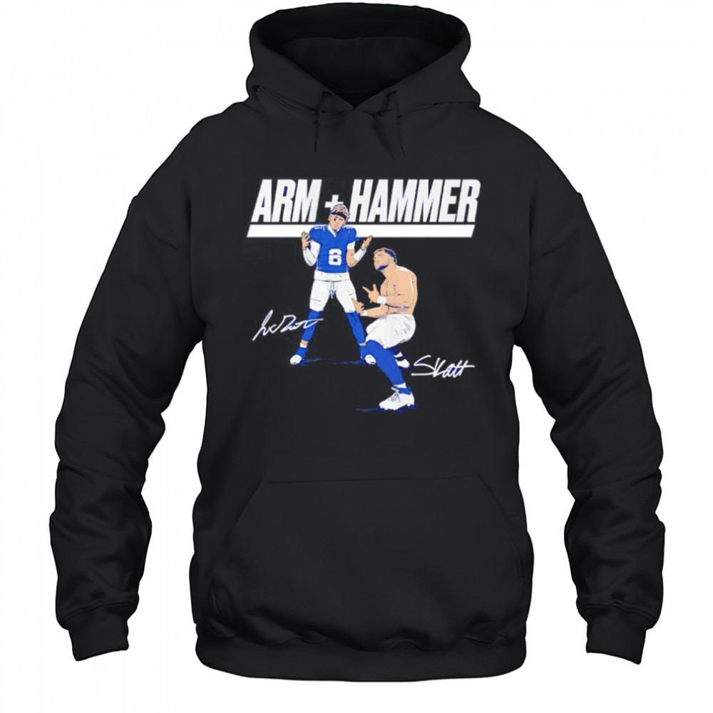 Jaxson Dart and Cam Skattebo Arm plus Hammer NFL signature shirt