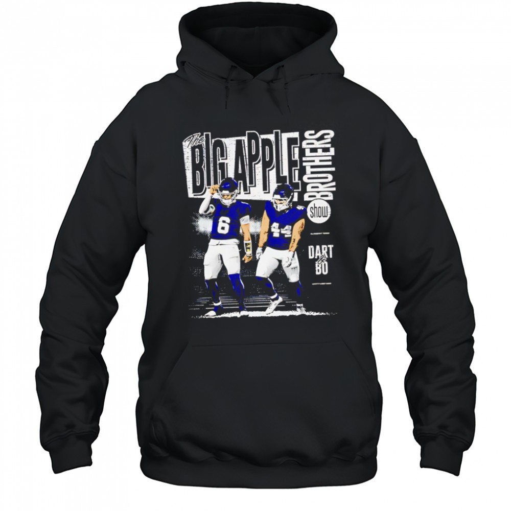 Jaxson Dart and Cam Skattebo New York Giants Big Apple Brothers T-shirts