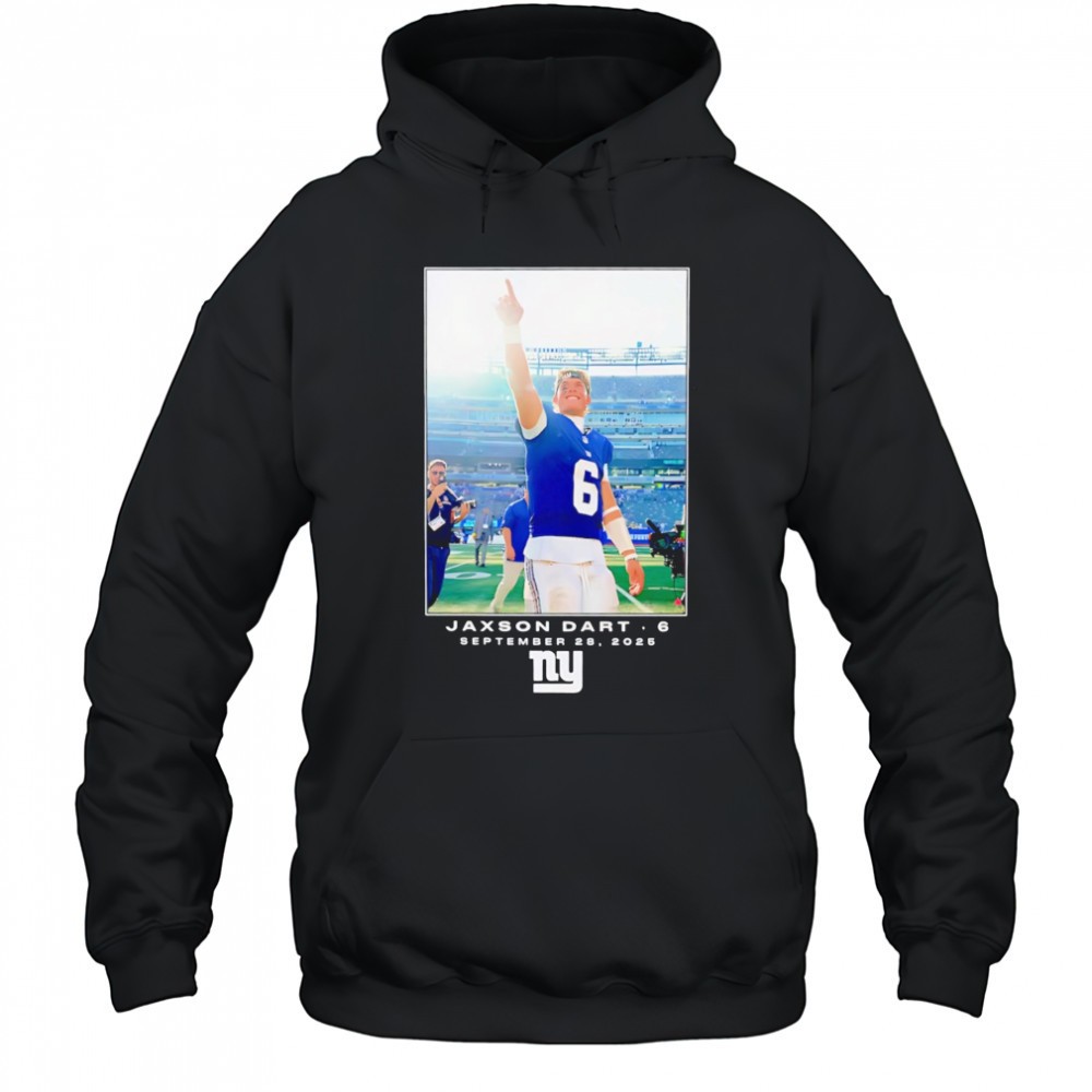 Jaxson Dart New York Giants NFL Flash Features Week 4 poster shirt