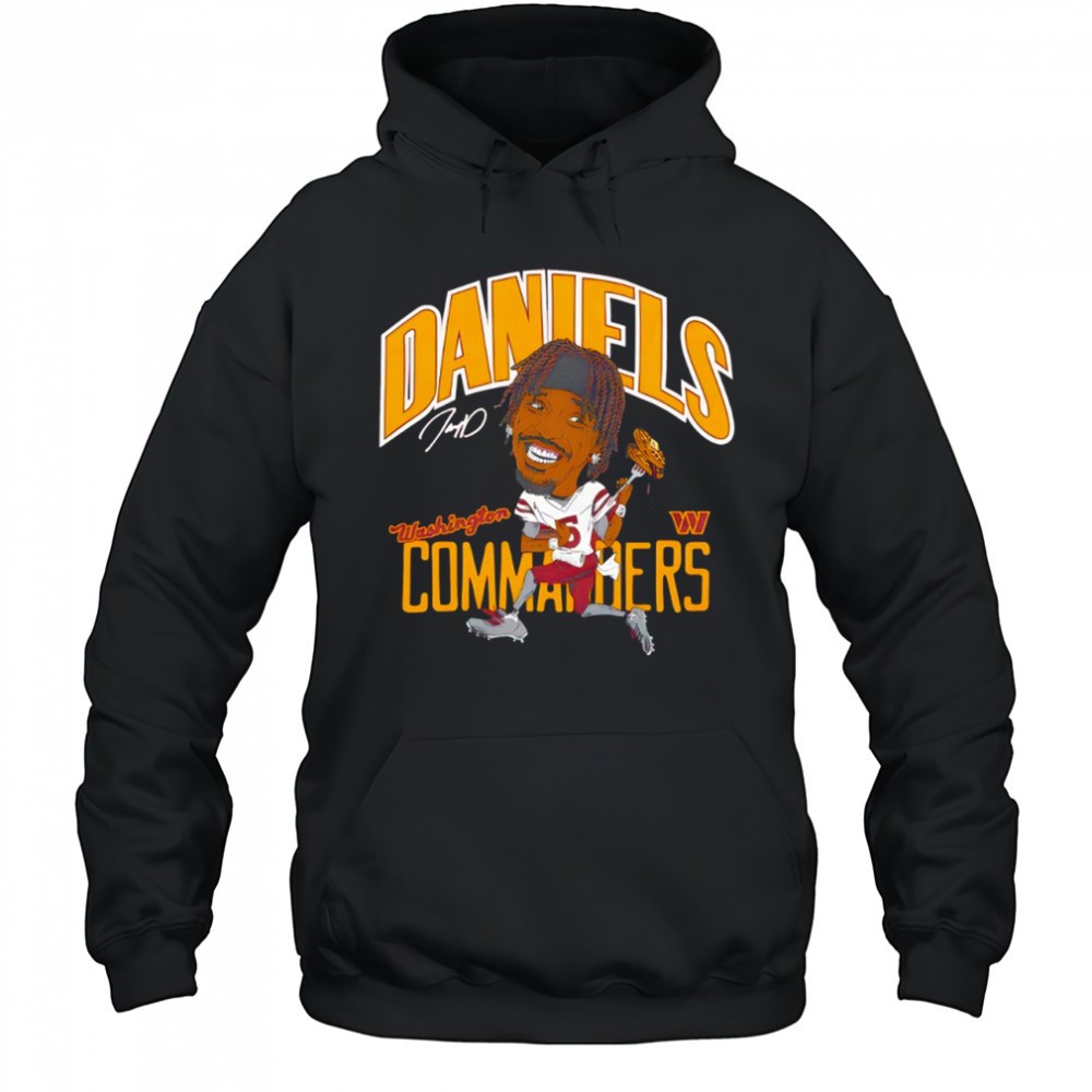 Jayden Daniels Washington Commanders Caricature Player Graphic shirt