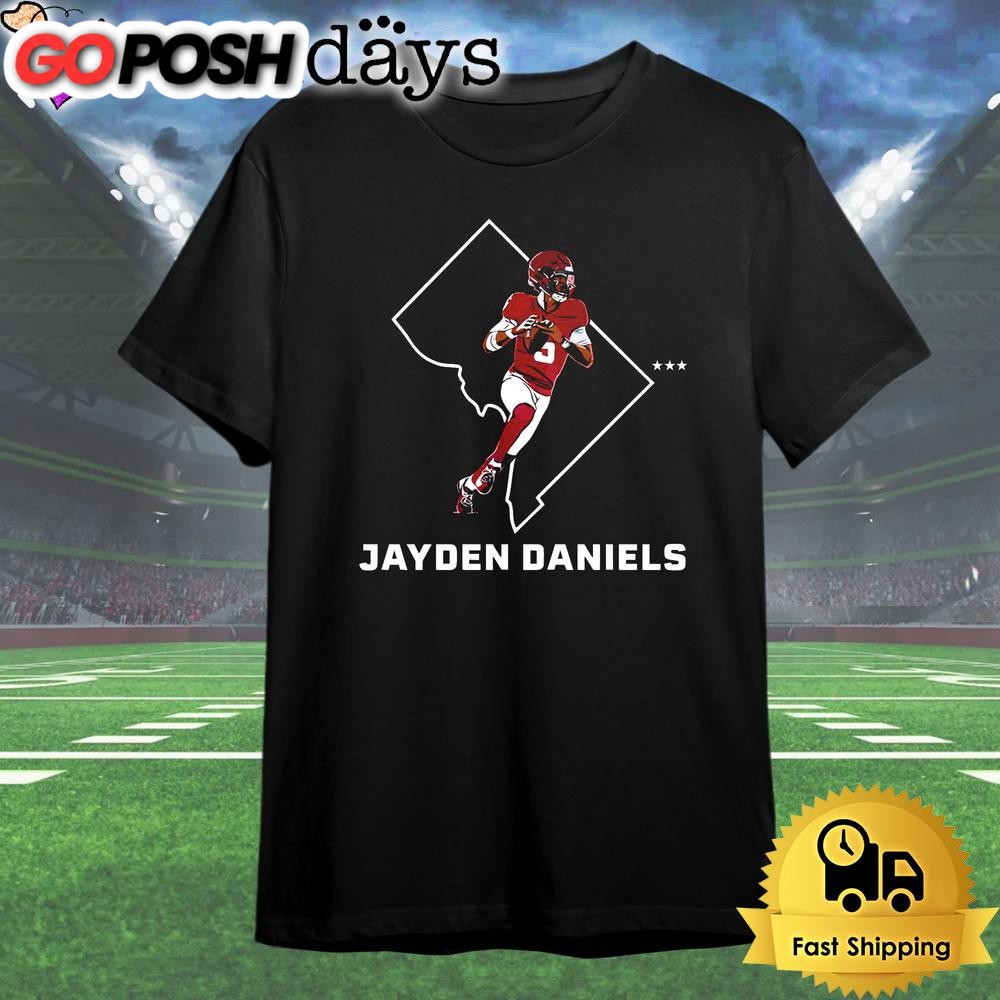 Jayden Daniels Washington Commanders State Star T Shirt