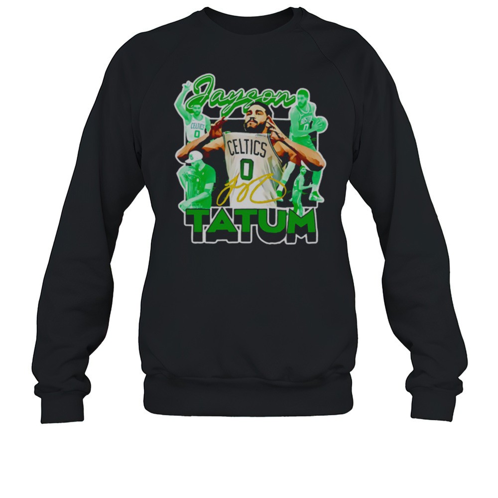 Jayson Celtics 0 Signature Green Boston Tatum Basketball Art Shirt