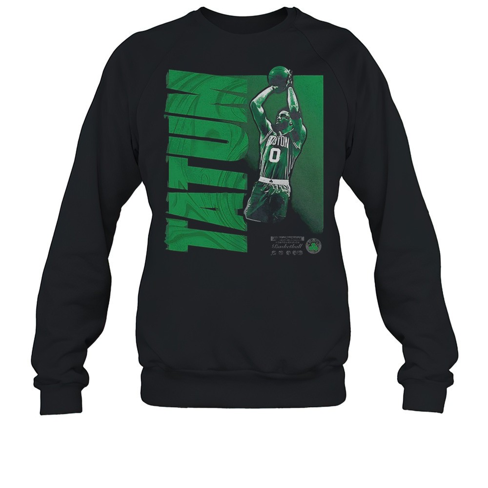 Jayson Tatum Boston Celtics NBA Basketball Player Wave Graphic Shirt