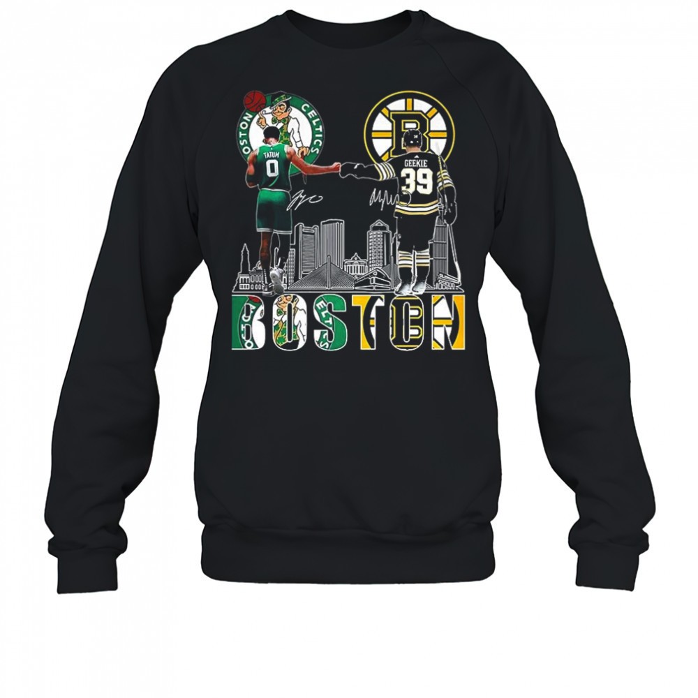jayson-tatum-boston-celtics-touch-hand-morgan-geekie-boston-bruins-2025-signatur-39483fb5 Jayson Tatum Boston Celtics touch hand Morgan Geekie Boston Bruins 2025 signature shirt